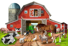 Busy Barn Shaped Floor Puzzle 32 Pieces 