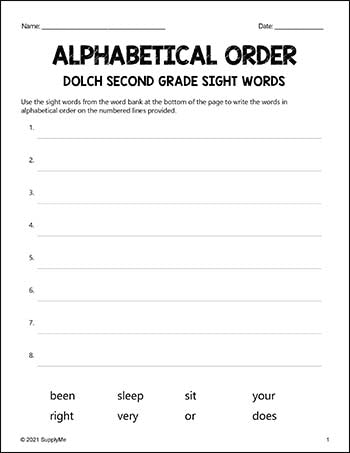Dolch Sight Words Mega Bundle - Grades PreK-3 - Includes All 220 Dolch Sight Words - 24 Activities For Each Grade Level - Sight Word Worksheets, Printables, Flash Cards, And More