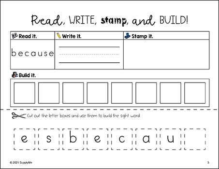 Second Grade Sight Words Bundle - Dolch 2nd Grade Sight Word Worksheets, Printables, Flash Cards, And More - 24 Activities