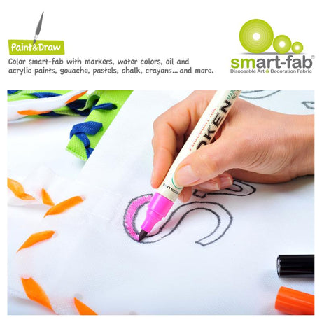 Smart-Fab® White Fabric, 24" x 18' Roll
