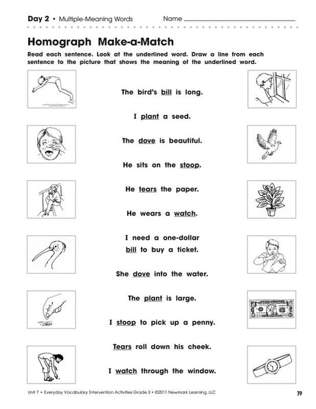 Everyday Vocabulary Intervention Activities, Grade 3
