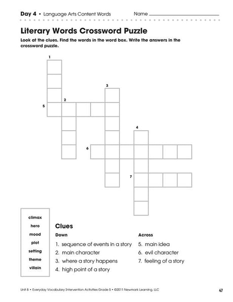 Everyday Vocabulary Intervention Activities Gr 5 