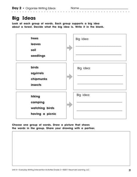 Everyday Writing Gr 2 Intervention Activities