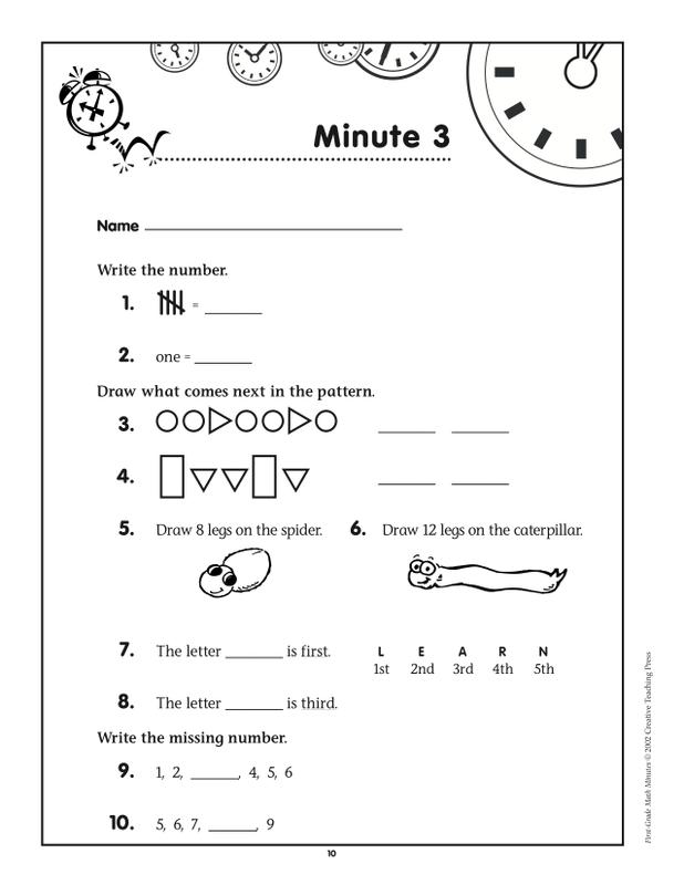 First-Gr Math Minutes