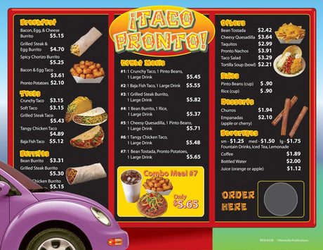 Remedia Publications Drive-Thru Menu Math Activity Book: Multiply & Divide Money