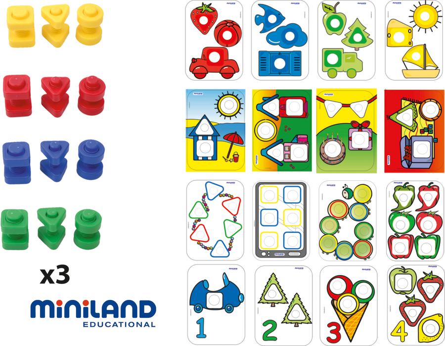Nuts & Bolts Activity School Set, 72 Pieces