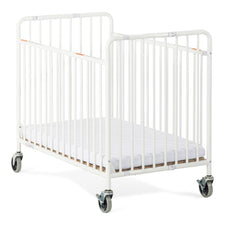 StowAway™ Compact Steel Folding Crib, White