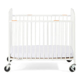 StowAway™ Compact Steel Folding Crib, White