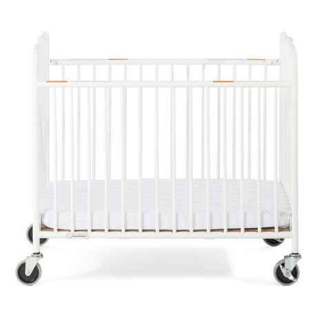 StowAway™ Compact Steel Folding Crib, White
