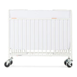 StowAway™ Compact Steel Folding Crib, White