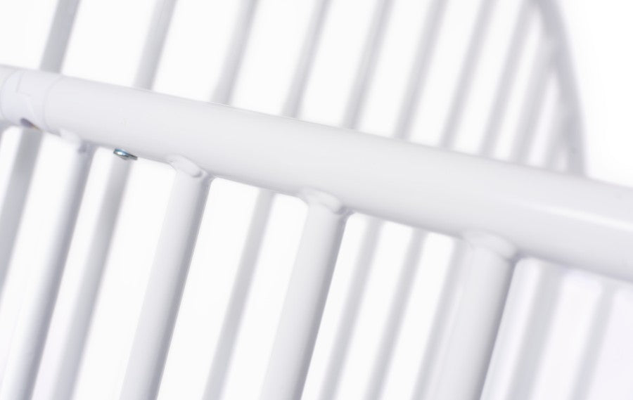 Pinnacle™ Compact Steel Folding Crib, White with Foam Mattress