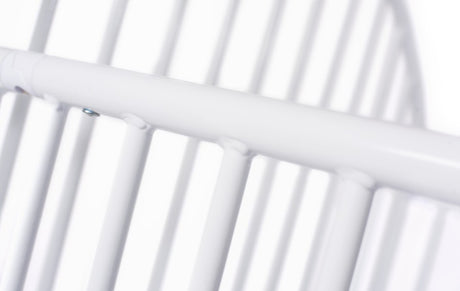 Pinnacle™ Compact Steel Folding Crib, White with Foam Mattress