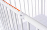 Pinnacle™ Compact Steel Folding Crib, White with Foam Mattress