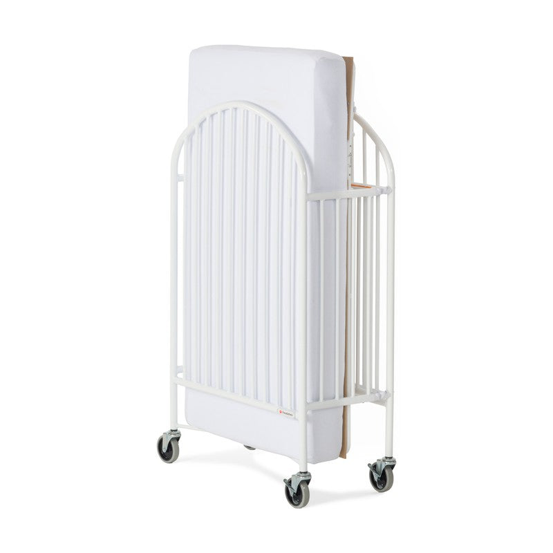 Pinnacle™ Full-Size Steel Folding Crib, White