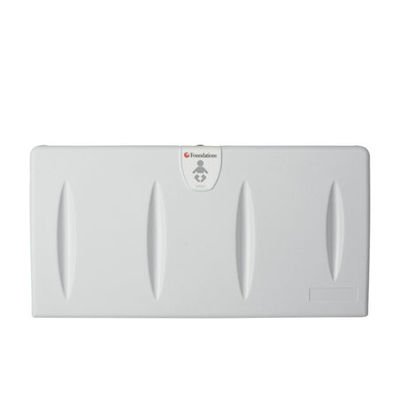 Light Gray Polyethylene Surface-Mounted Changing Station, Horizontal