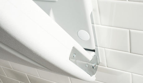 Light Gray Polyethylene Surface-Mounted Changing Station, Horizontal
