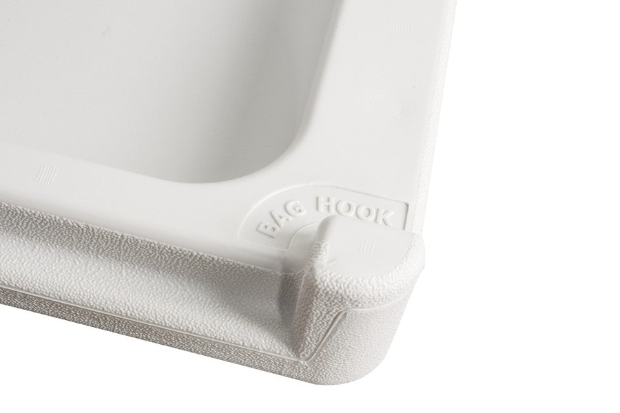 Light Gray Polyethylene Surface-Mounted Changing Station, Horizontal