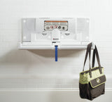 Light Gray Polyethylene Surface-Mounted Changing Station, Horizontal