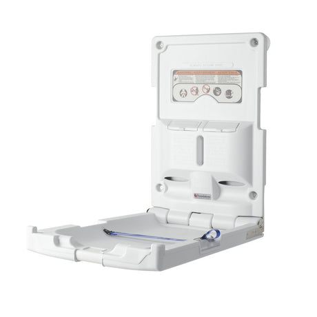 Light Gray Polyethylene Surface-Mounted Changing Station, Vertical