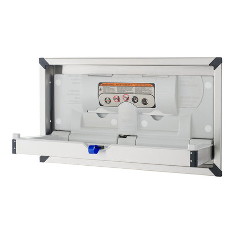 Clad Stainless Steel Changing Station, Recessed