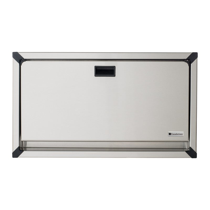 Clad Stainless Steel Changing Station, Surface-Mounted
