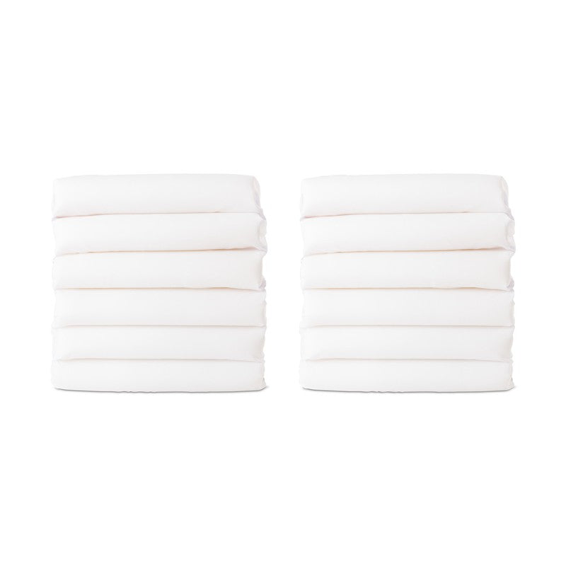 CozyFit™ Cot Sheet, Standard Size, White (12 Pack)