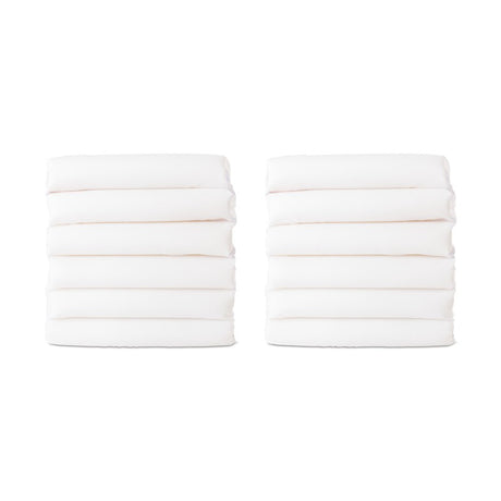 CozyFit™ Cot Sheet, Standard Size, White (12 Pack)
