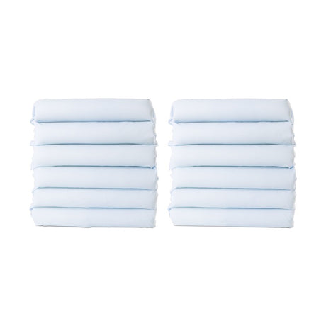 CozyFit™ Cot Sheet, Standard Size, Blue (12 Pack)