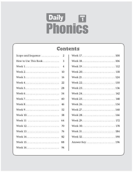 Daily Phonics, Grade 1