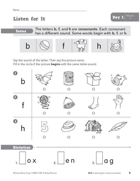 Daily Phonics, Grade 1
