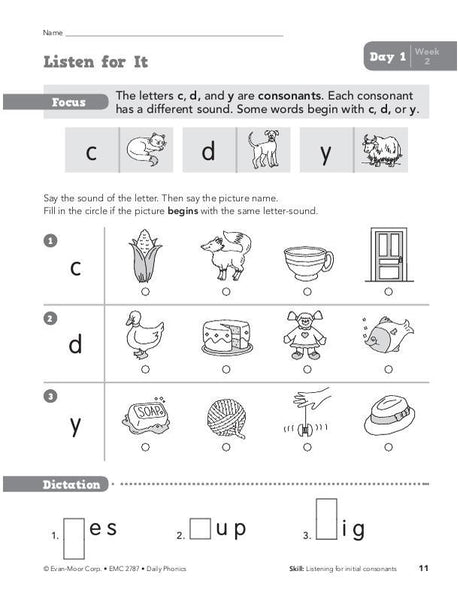 Daily Phonics, Grade 1