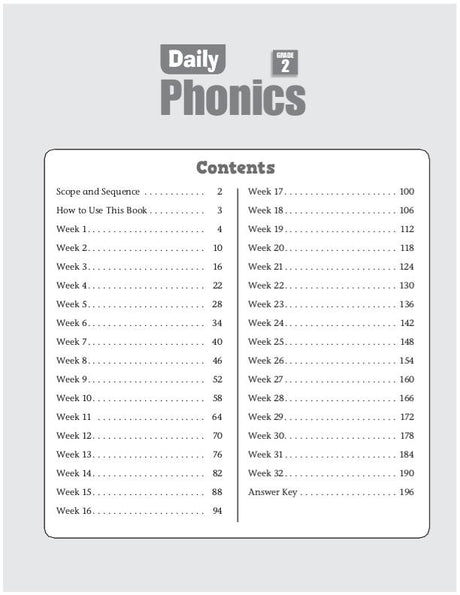 Daily Phonics, Grade 2