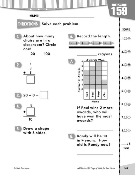 180 Days Of Math Gr 1