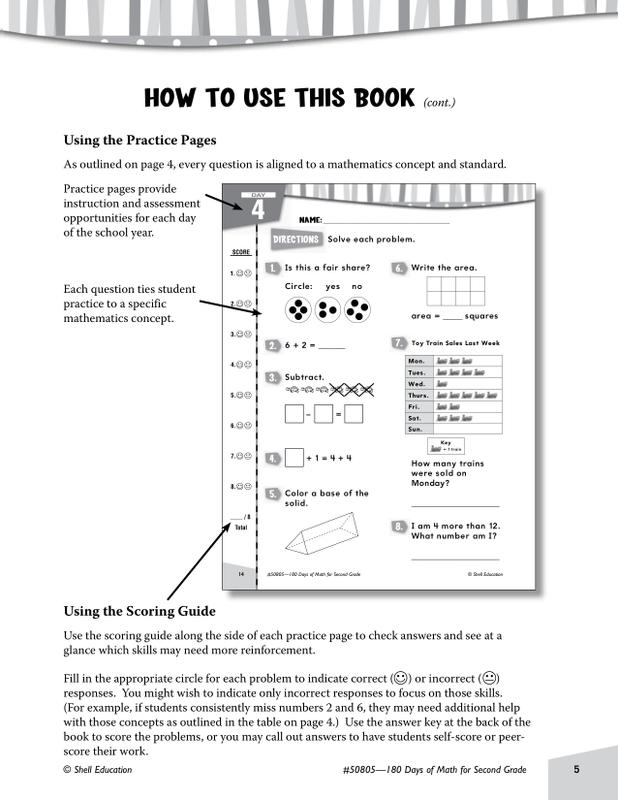 Shell Education 180 Days Of Math Gr 2 | SEP50805 – SupplyMe