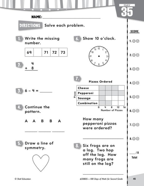 180 Days Of Math Gr 2
