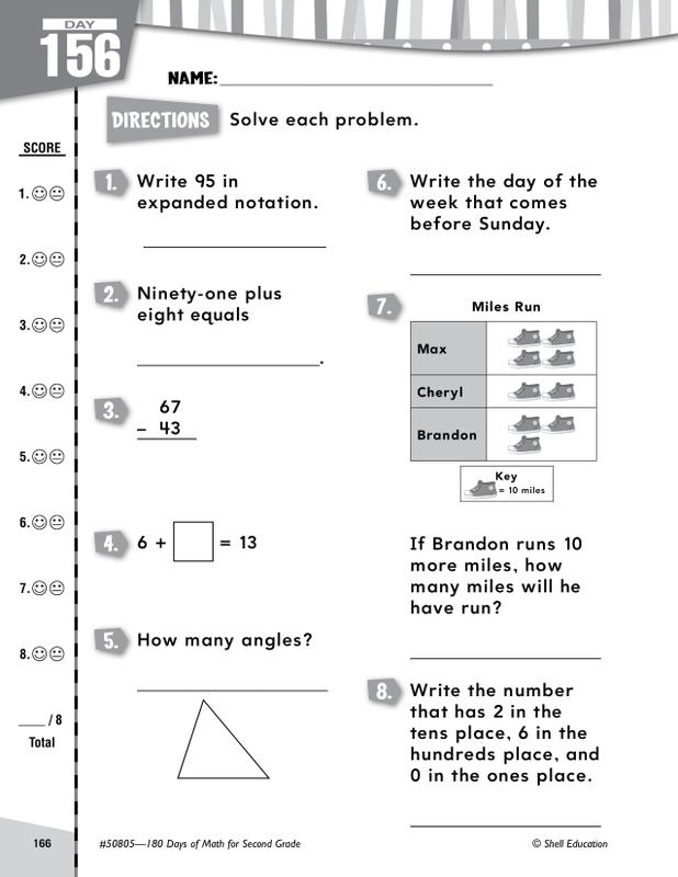 180 Days Of Math Gr 2
