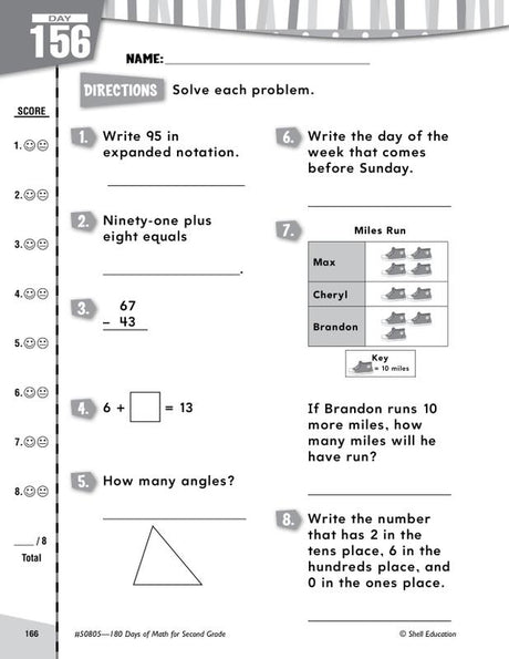 180 Days Of Math Gr 2