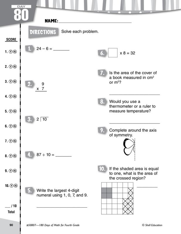Full 180 Math Shell Education 180 Days Of Math Gr 4 | SEP50807 – SupplyMe
