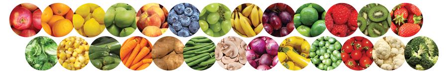 Fruits & Veggies Bulletin Board Border