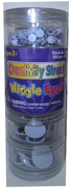 Wiggle Eyes - Stacking Storage Containers - 560 Eyes