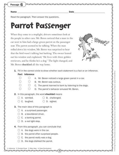 Comprehension Skills: 40 Short Passages for Close Reading: Grade 5