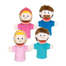 Family Bigmouth Puppets, Caucasian Family of 4