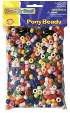 Bright Hues Pony Beads - 1,000 Beads