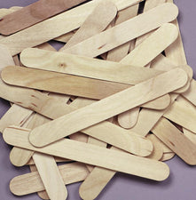 Jumbo Wood Craft Sticks - Natural - 100 Pieces