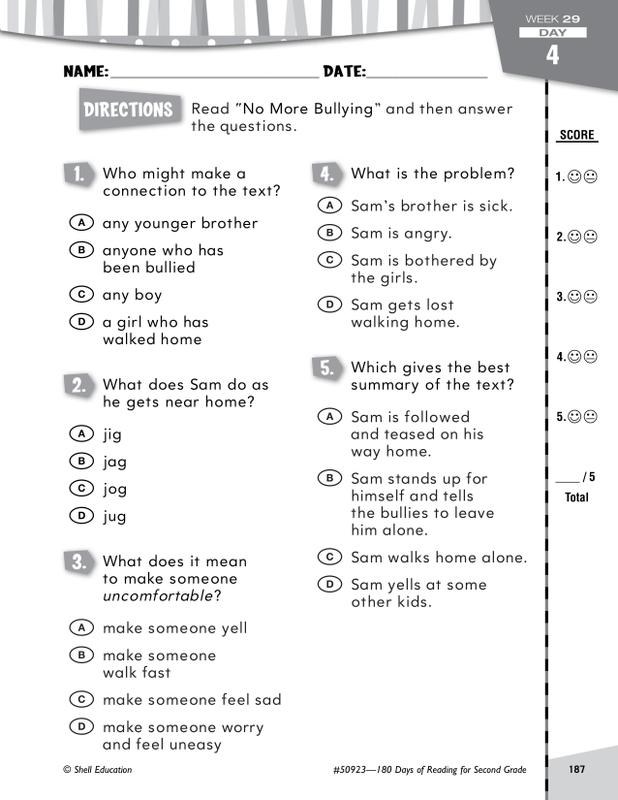 180 Days Of Reading Book For Second Grade