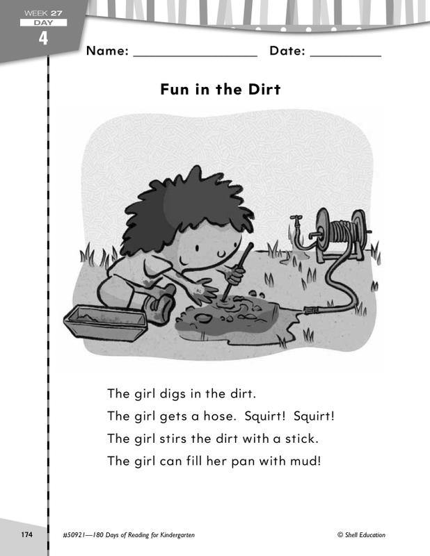 180 Days Of Reading Book For Kindergarten