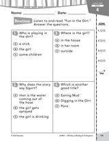 180 Days Of Reading Book For Kindergarten