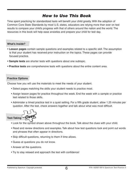 Test Practice Workbook, Gr 5
