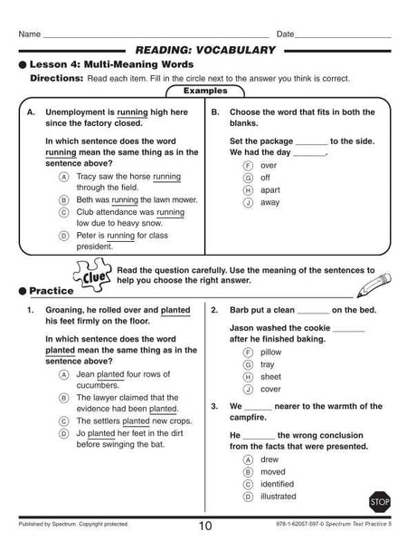 Test Practice Workbook, Gr 5