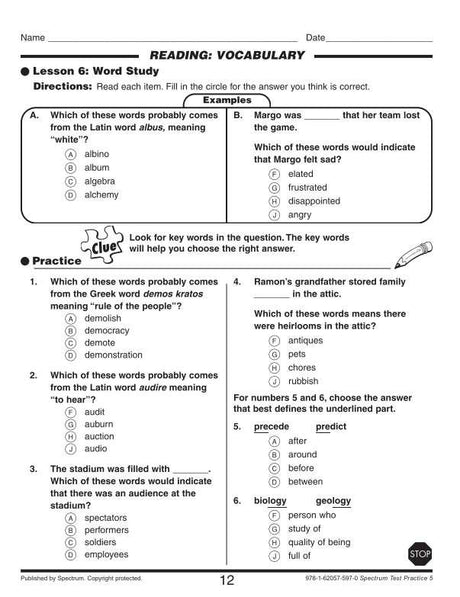 Test Practice Workbook, Gr 5